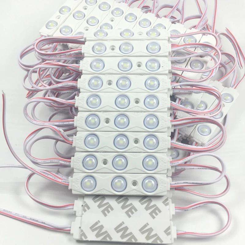 DC12V Wholesale Outdoor Signage Light SMD2835 Lens High Brightness 1.5W Injection 3LED Module