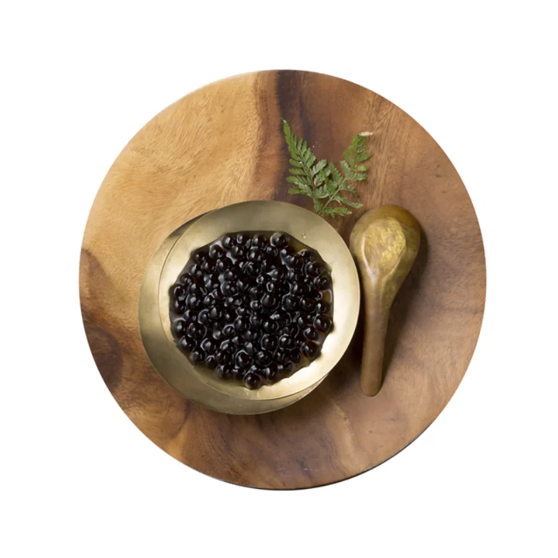 Wholesale Price Tea Topping Raw Brown Sugar Tapioca Ball Boba Pearl 5.5mm Made In Taiwan