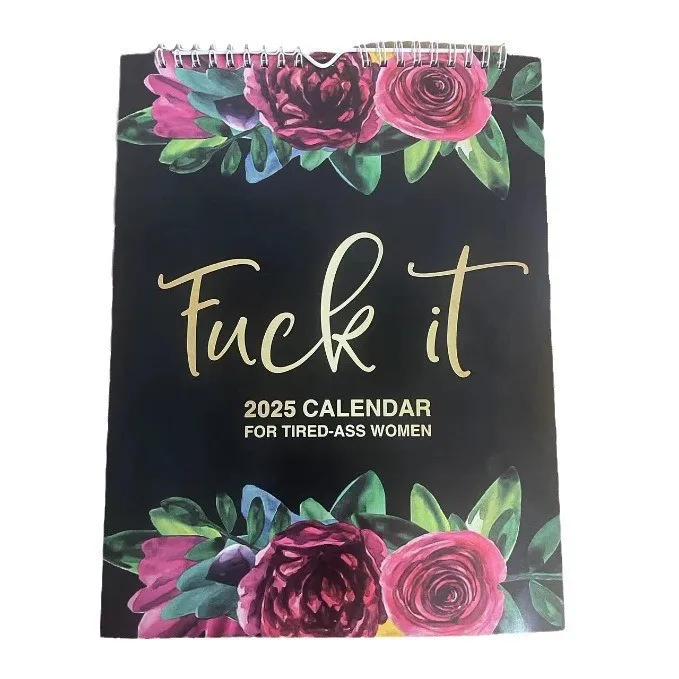 Wholesale 2025 Monthly Wall Calendar with Full Color Custom Design Braille Logo Style Photo Frame Calendar