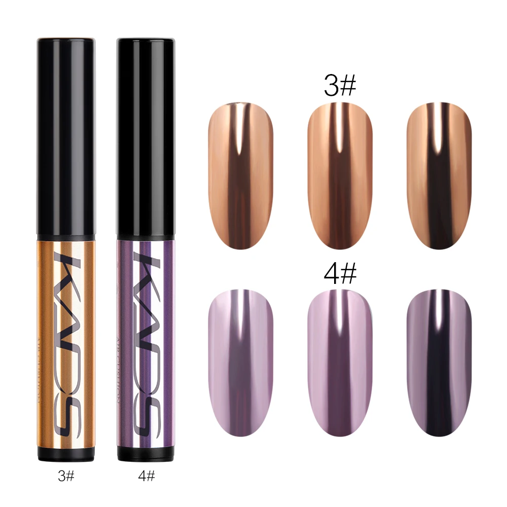 Magic Mirror Auroras Nail Art Glitter Pigment Multicolor Chrome Titanium Nail Powder Cushion Pen