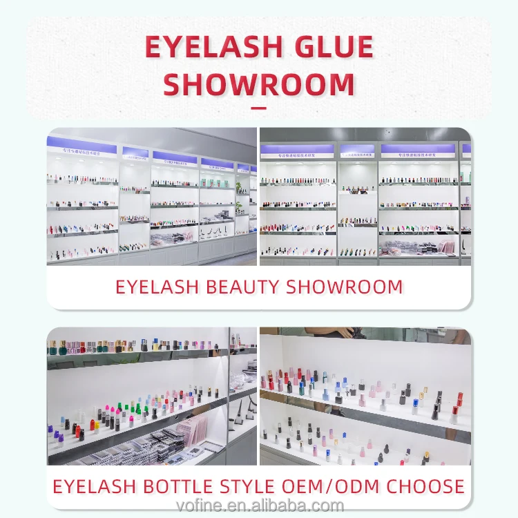 [Volyfine Factory catalyst free eyelash glue for eyelashes extension glue strong 0.5 1 2s false clear lash glue custom logo OEM