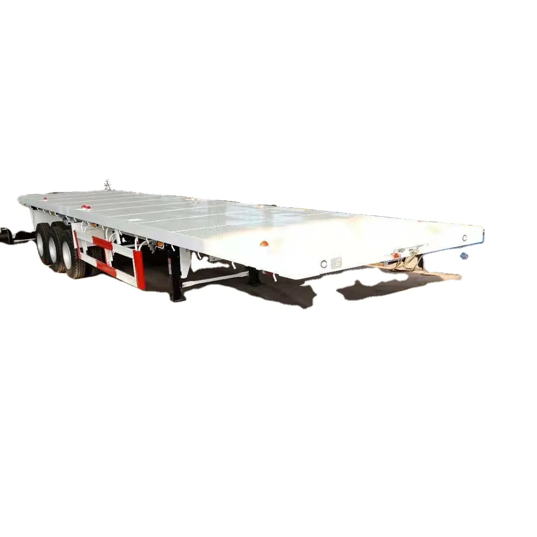 3 axle 40 tons 30ft 45ft 53 ft container box transport trailer utility cargo transport flatbed semi trailer