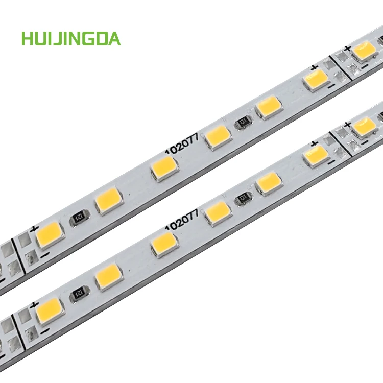 Cheaper 2835 smd led rigid light bar 6mm PCB 24v 12w 120LEDs/m led hard strip light