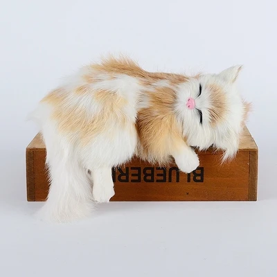 wholesale custom realistic sleeping soft plush breathing cat