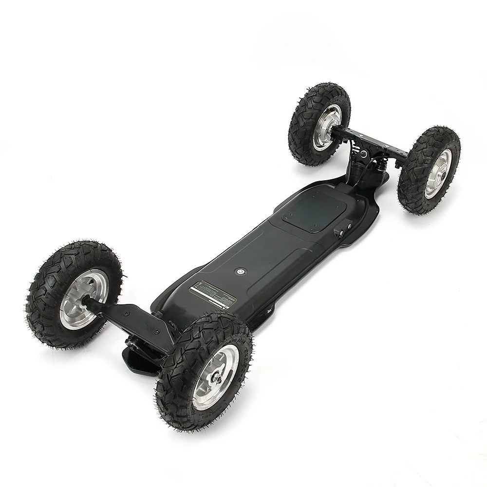 Cross-country big wheel electric skateboard with dual built-in hub