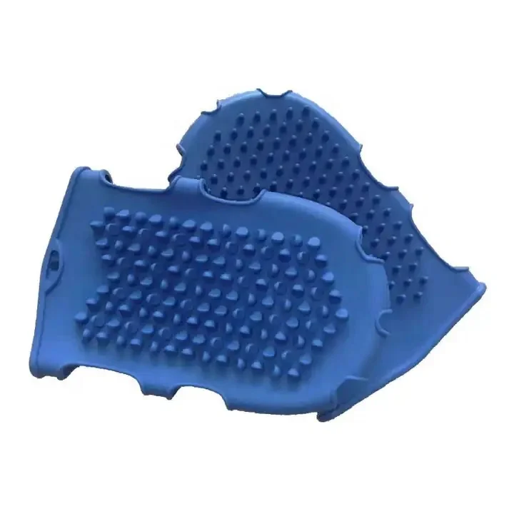 Double-sided Silicone Bath Brush Toddler Bath Mitten Exfoliating Body Brush Body Wash Scrubber Shower Glove Essential Oil Brush