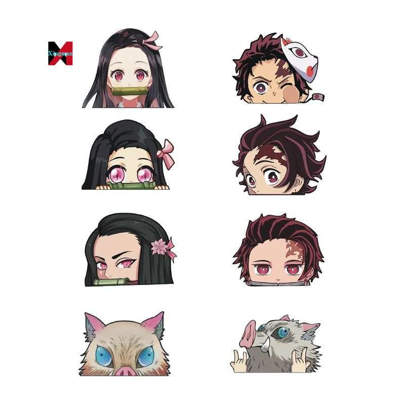 Kimetsu No Yaiba anime automobile sticker car window motorcycle JDM bumper laptop helmet decal