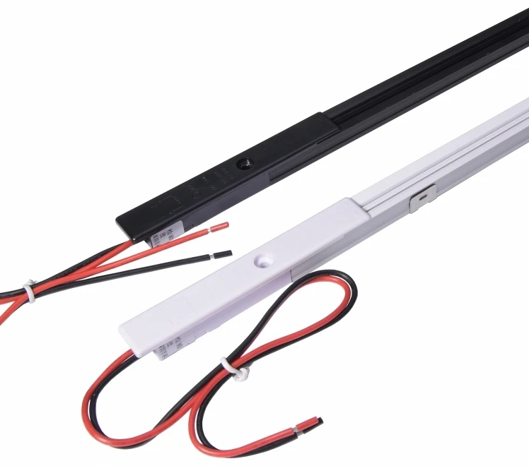 Display Case Shelf Magnetic Absorption Guide Rail Power 2 Wire Conductive Groove Movement Adjustment DC Power Track