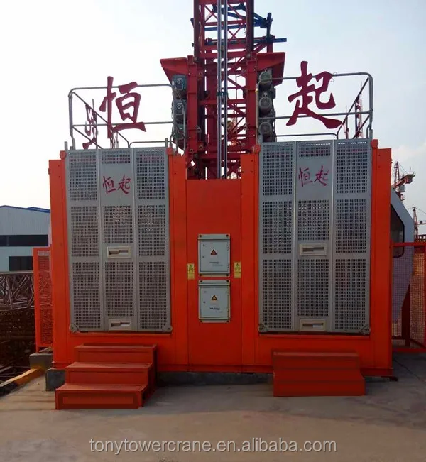 Passenger construction lifts with mast section SC200/200 can be used in the construction industry