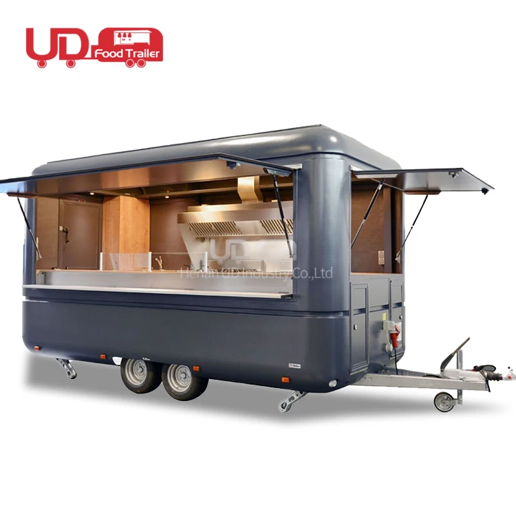 Street Food Truck Ice Cream Cart Mobile Kitchen Waffle House Coffee Van Caravan Trailer for Sale USA