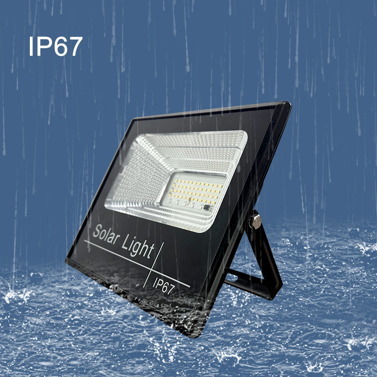 IP65 Waterproof Automatic Dimming Solar Floodlight with Motion Sensor Mono-Crystalline Silicon Panel