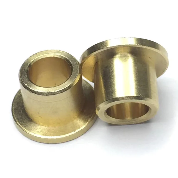 Custom precision flanged sleeve copper brass guide bronze bushing for bearing