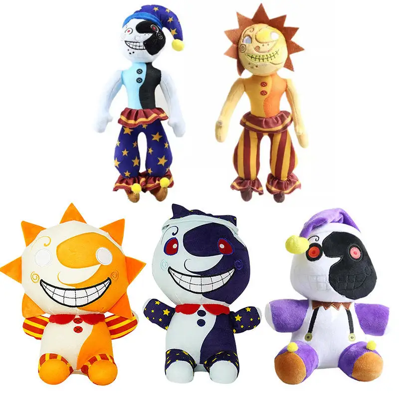 Sunrise Moondrop Sundrop Fnaf Boss Clown Kawaii Stitch Plushie Kids Cute Toys Boys Anime Plush Gift Girls Game Doll