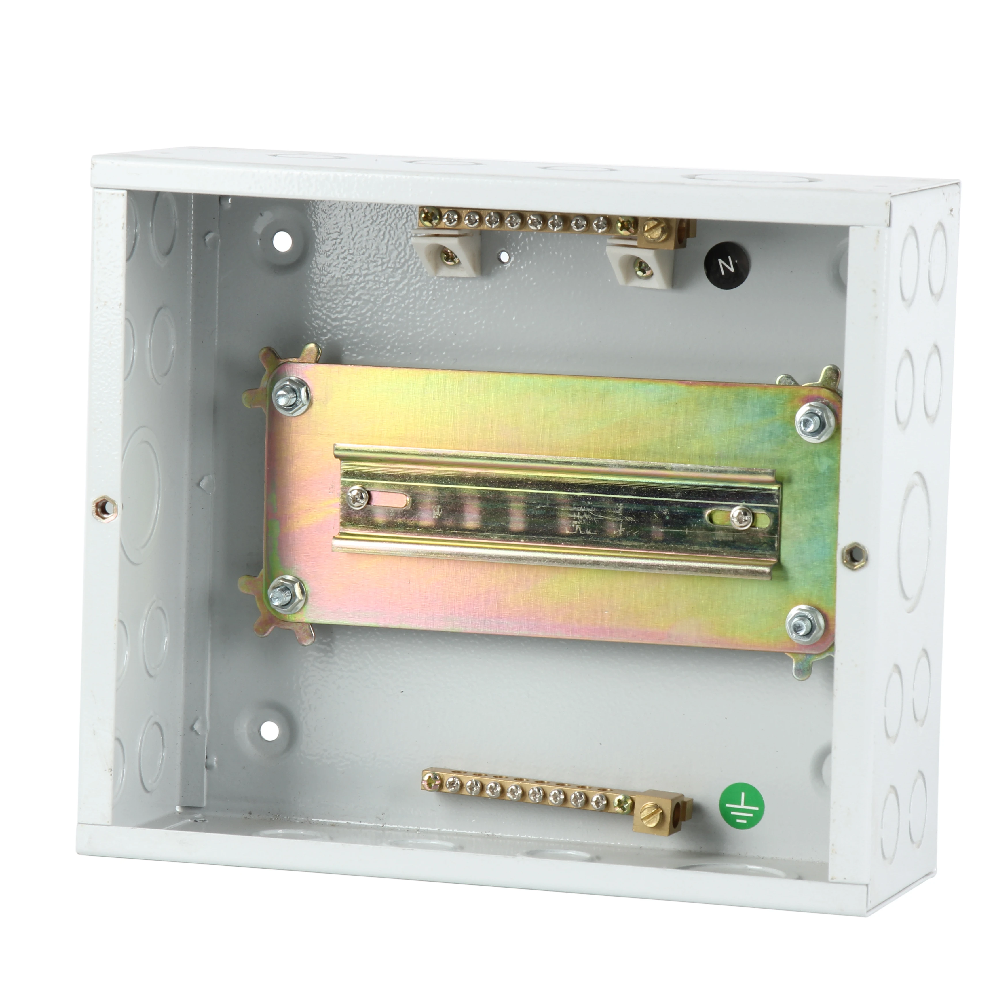 Din Rail Electrical Panel Box Steel Wall Mount Distribution Control Boards Type Distribution Box  Protection Level IP54