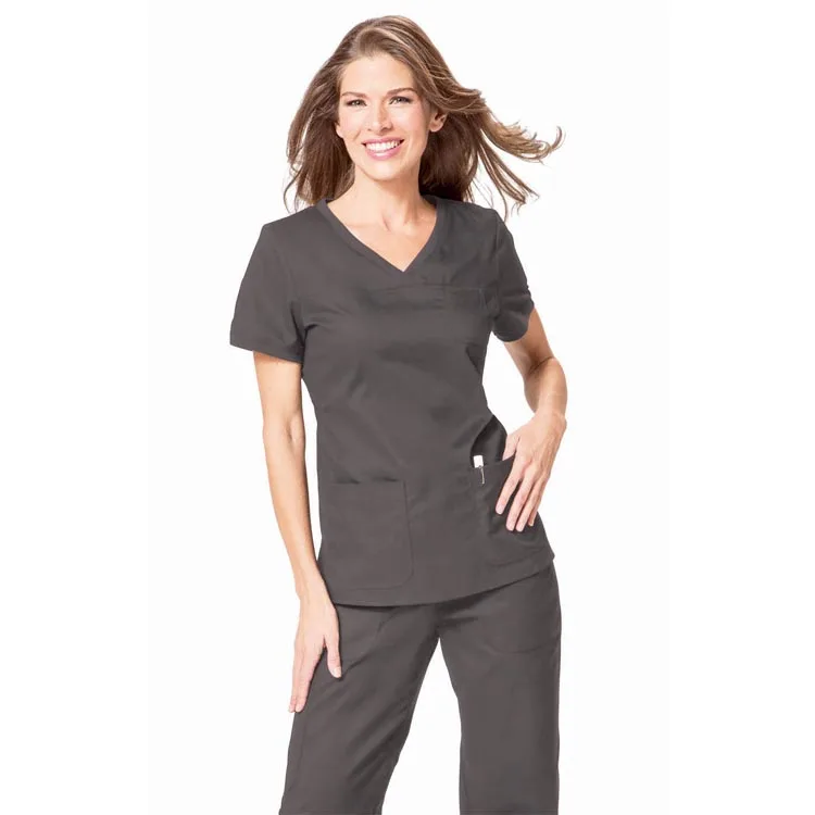 Women Wholesale Bulk Custom Hospital Tunic Hospital Suit Set Clothing Nurse Apparel Medical Uniform Wear Scrub Top