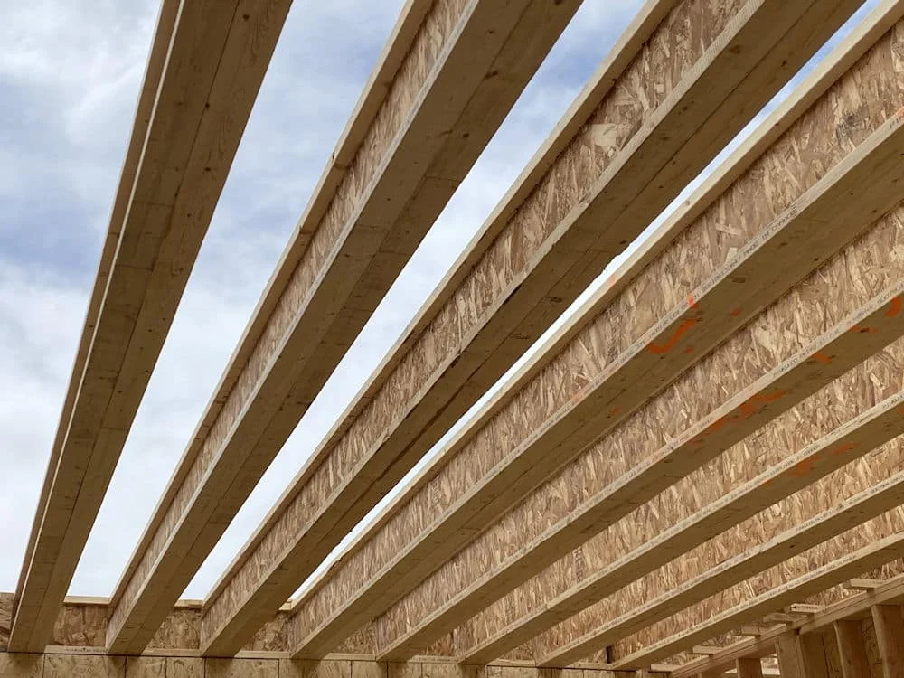 wholesale I-Joist H2S  treated phenolic glue lighter weight to handle wooden I beam Structural and dimensional stability