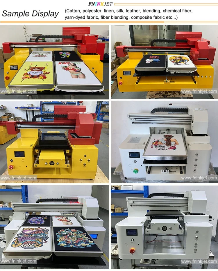 Direct to Garments Cheap DTG Printer with Automatic Maintenance Full Color Flatbed DTF UV Printer