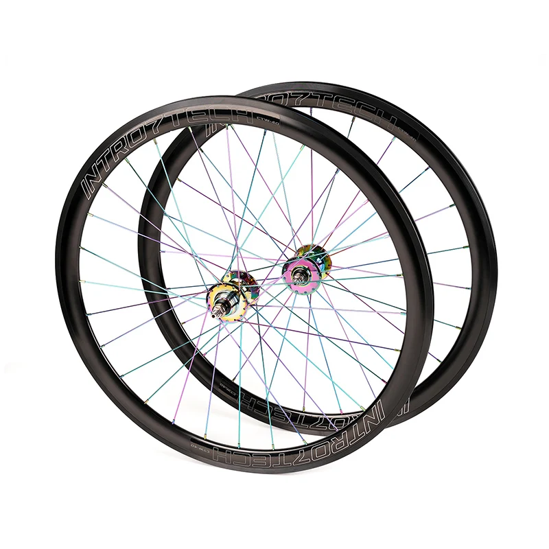 POLSO WS008 700C Track Bicycle Alloy Wheels OEM 24inch bicycle Wheels 32h Aluminum Alloy Fixed Gear Bike wheelset
