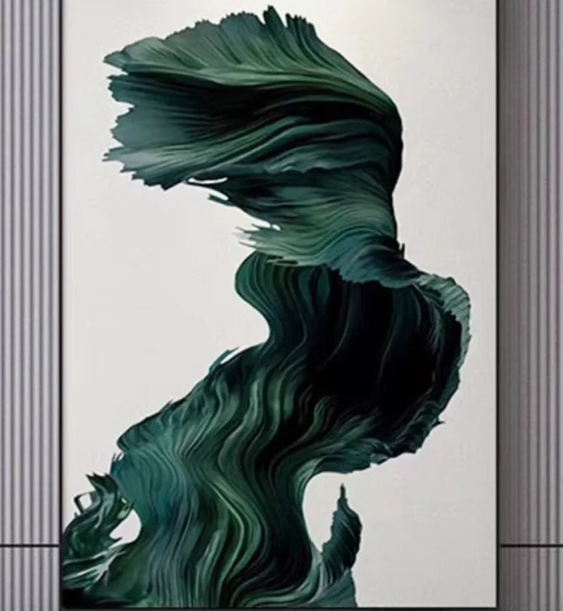 Custom Project Hotel Indoor Decoration Art Large Ornaments Cloth Sculpture Pendant Chandelier Light