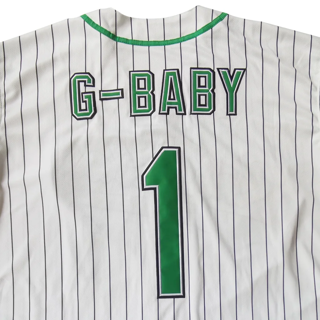  Мужские трикотажные изделия дэуэйн Уоррен джариус «G-Baby» бейсбольные майки с рисунком Эванса 1 кекамбас нашивкой