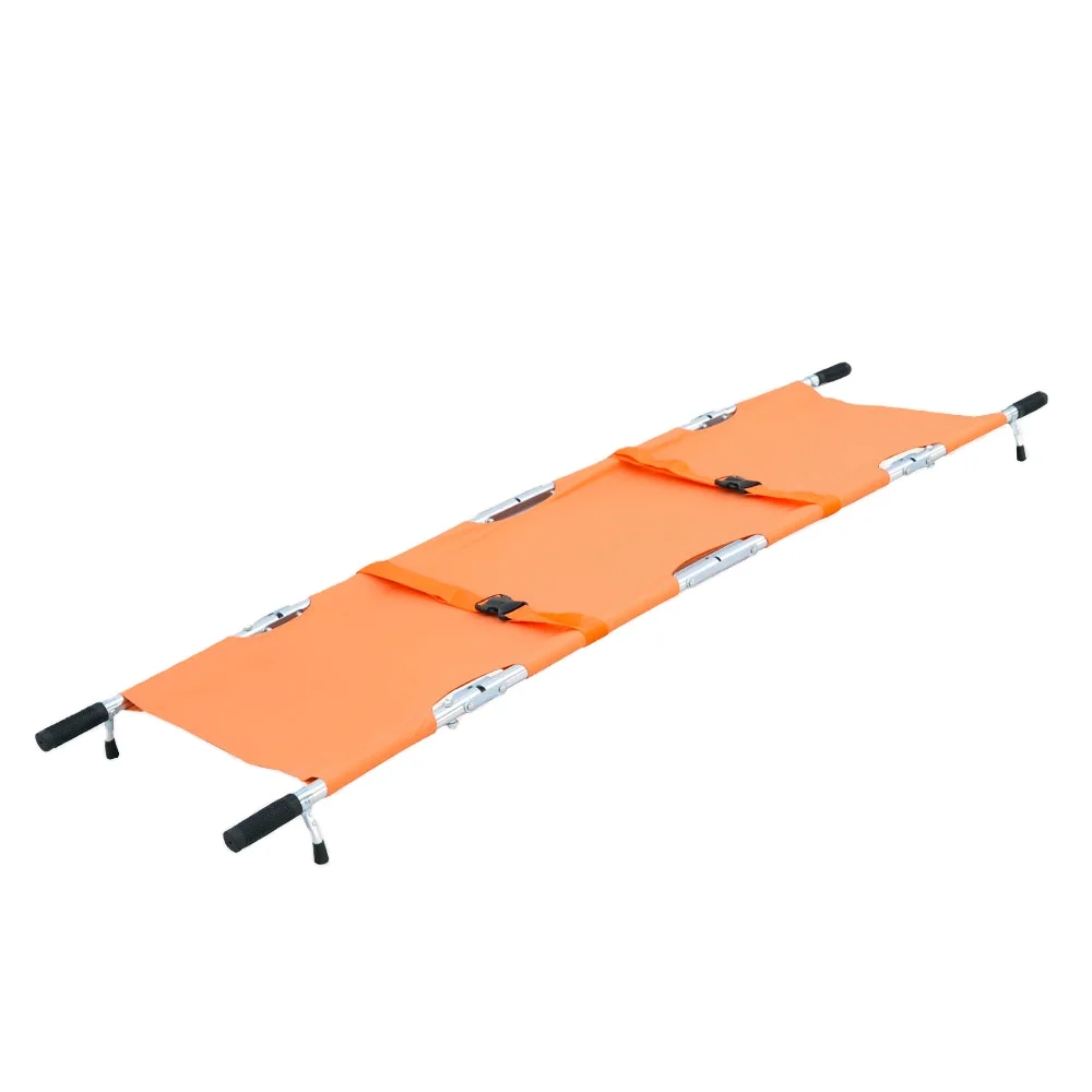 CE&ISO Portable Aluminum Folding Stretcher 4 Foldaway Used Ambulance Stretcher