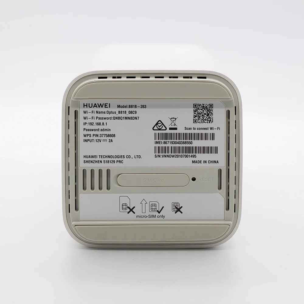 Unlocked Hua wei B818 B818-263 4G Router 3 Prime LTE CAT19 Router 4G B1/3/5/7/8/20/26/28/32/38/40/41/42/43 Wireless CPE Router