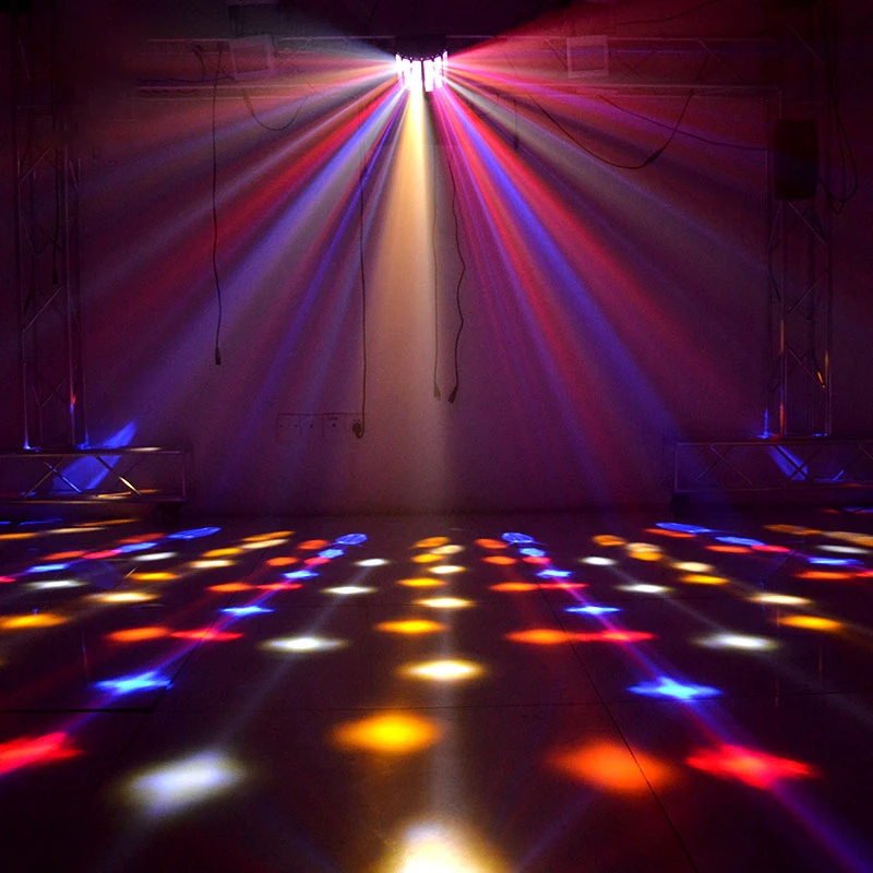 Remote Control High Brightness 6*3w LED Derby Butterfly Light DJ Disco Party Light