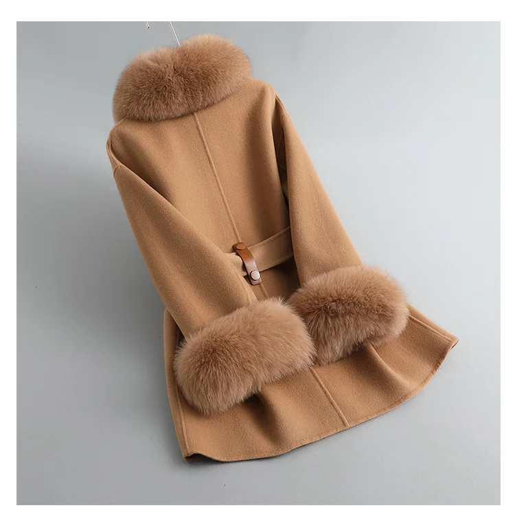 Hot Deals Wholesale Women Cashmere Coat Wool Winter Windbreaker Jackets
