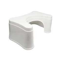 Sturdy and durable non-slip bathroom stool adult sturdy and comfortable squat PP+TPR toilet stool