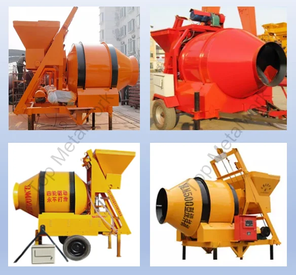 Professional Manufacturer Portable Cement Mixing Machines JZM Series Concrete Mixing Machines With Electric Motor Pump