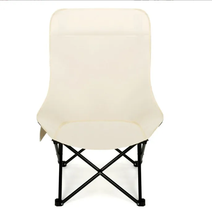 Portable Folding Camping Chair with High Back Lightweight Lawn Chair with Side Pocket Oversized Outdoor Chair for Leisure Travel