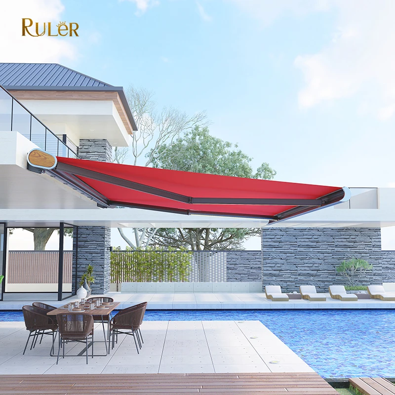  Wholesale Awning Cassette Retractable Customized Aluminum Full Motorized OUTDOOR FOLDING