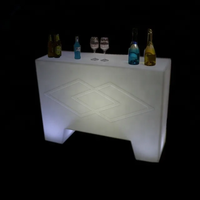 
Different color screen printing logo lamp led bar counter lamp, rechargeable led table 