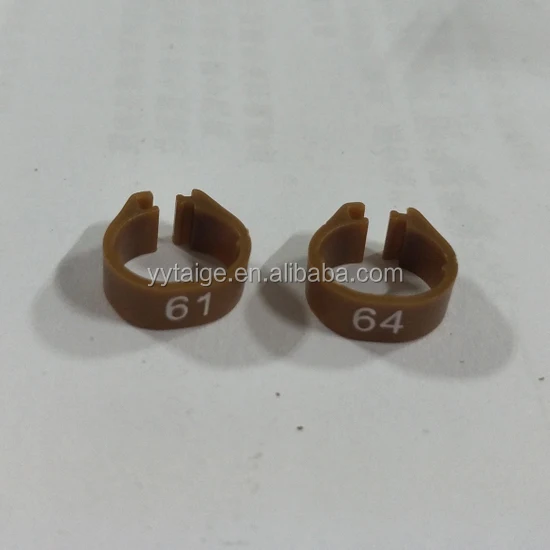 Несколько ярких цветов кольца-клипсы для птиц повязка на ногу для голубей кольцо для птицы с серийным номером 1-100