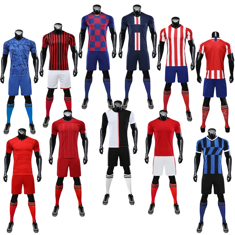 Custom new design high quality factory Original football uniform kit full set 2023 hot clubs thailand quality men soccer wear