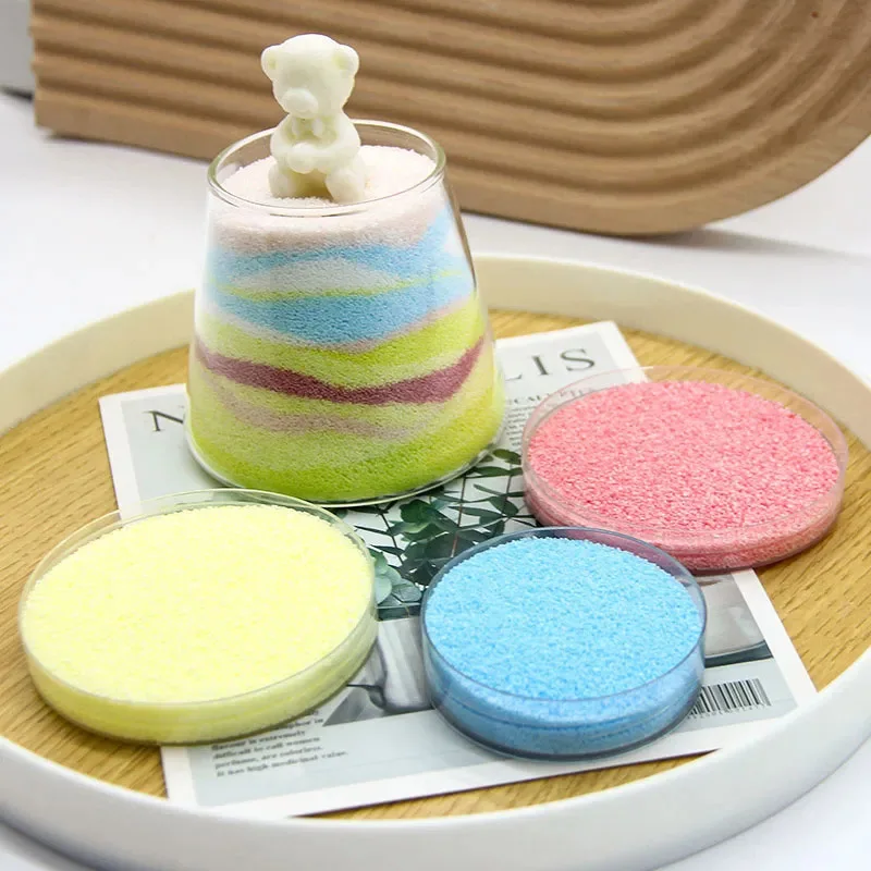 Wholesale low price stock plant colorful palm wax granulated pearled beaded sand wax powder handmade candle for candle making