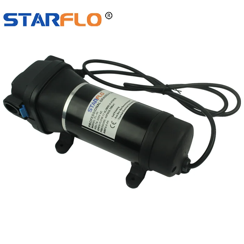 STARFLO 220VAC Demand Pressure 17LPM Flojet Electric Diaphragm Marine Sea Pump High Flow