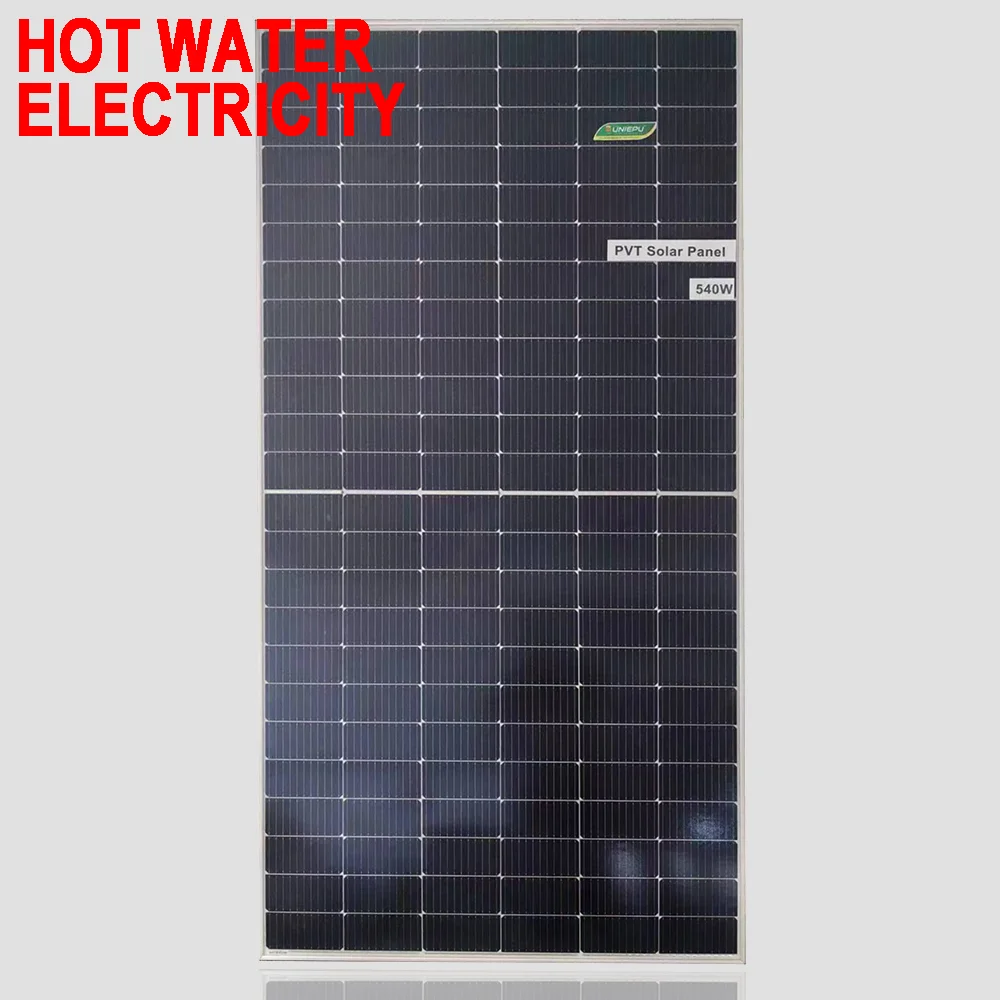 Factory 540w Mono Pvt Solar Thermal Pressurized Systems Hybrid Solar Panel Hot Water And Electricity Flat Plate Solar Collector