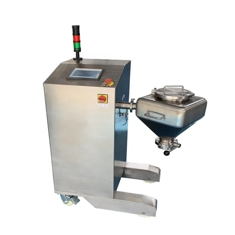 Collagen fines premixing small volume rotation lab container homogenization mixer factory price