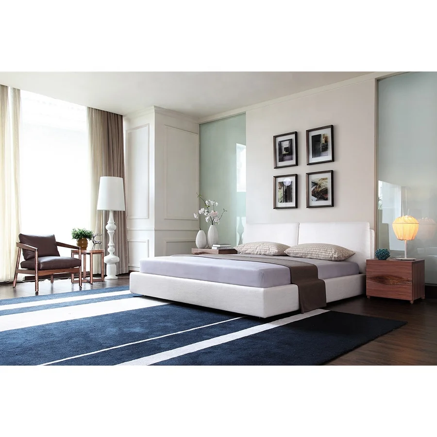 Zhida new design high quality modern double bed room furnitures set (1600284789936)