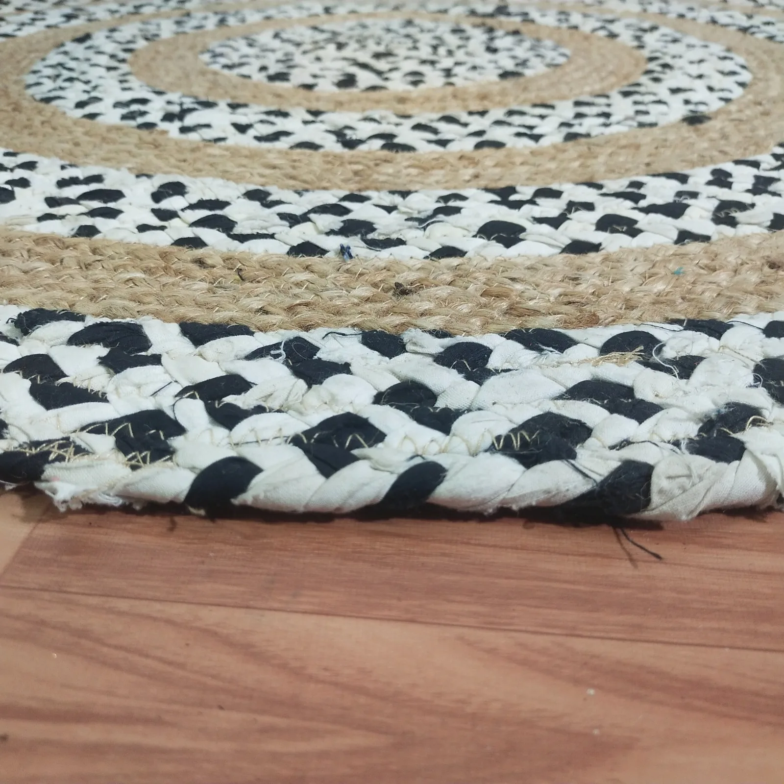 Seagrass rug and carpets for bedroom decor Embroidered friendly natural round floor mats Jute Rug carpet rugs Prayer Mat chea