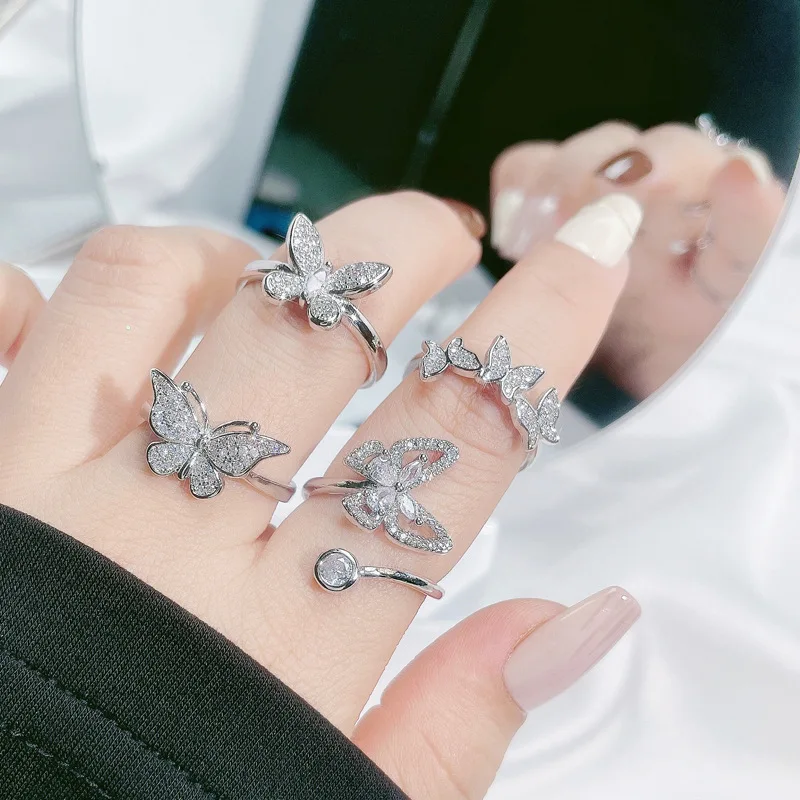 Unique Design Adjustable Opening Ring for Women with a Sense of Fashion and Light Luxury