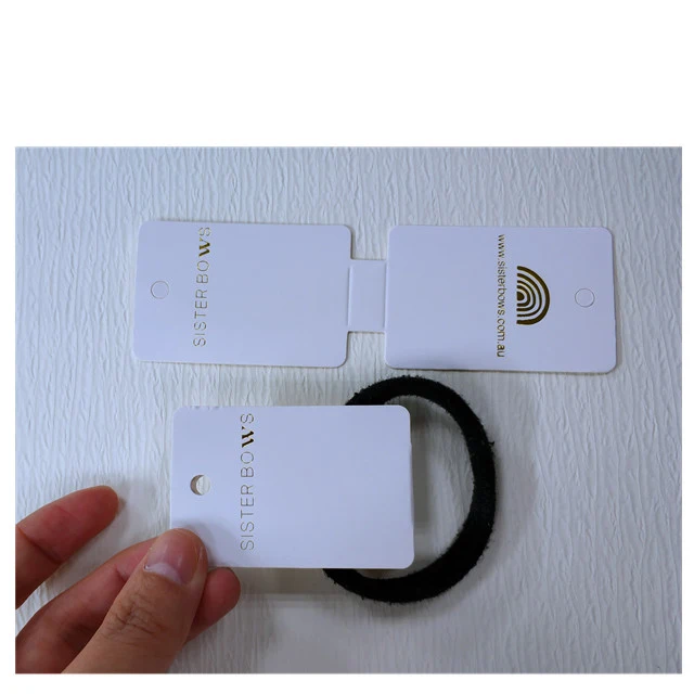 Supermarket Delicate shop display selling smart packaging with Gold Logo hair clip packaging card