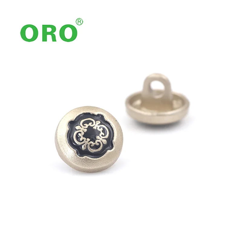 Button Manufacturer Custom Metal Sewing Shank Button Round Shape  Half Ball Shank Button