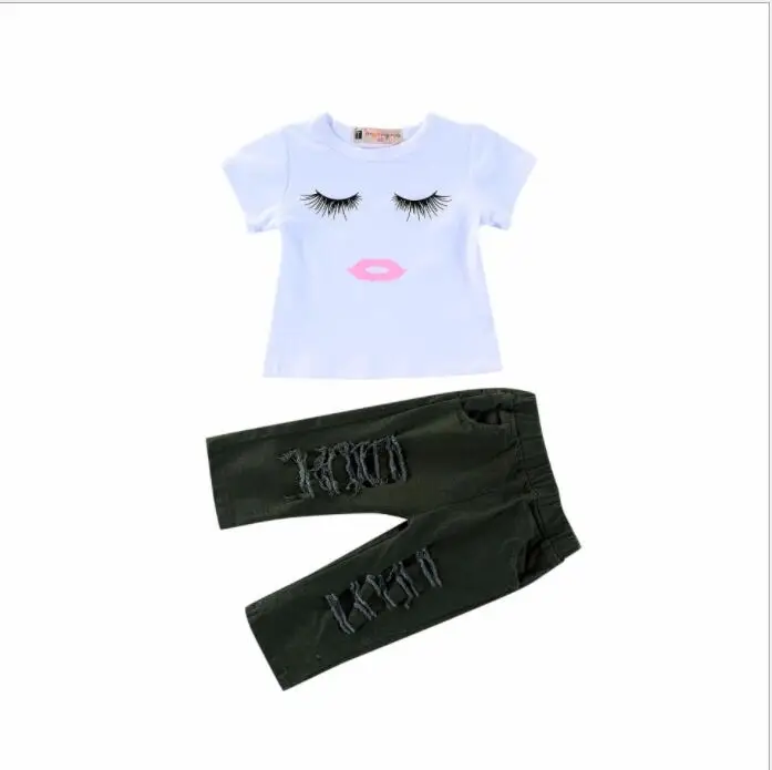 Summer Girls Clothing Sets Kids Clothes Hot Sale Children Clothing Set