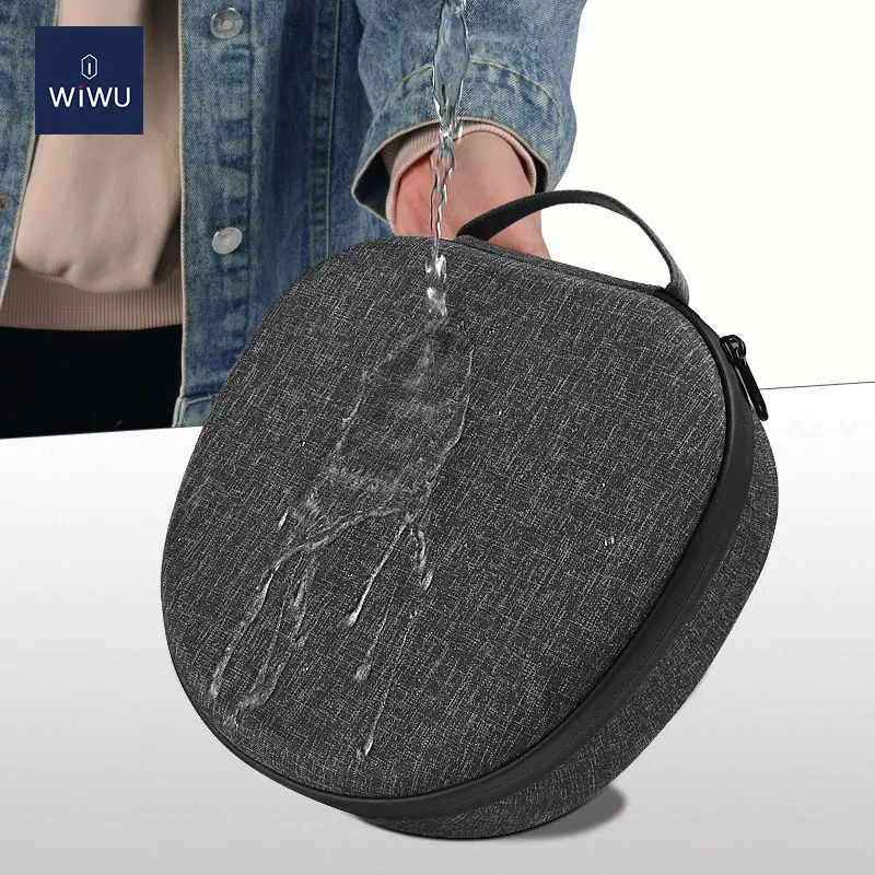  Новое поступление 2021 умный чехол WiWU для Air Pods Max 3 в 1 органайзер наушников EVA с чехлом