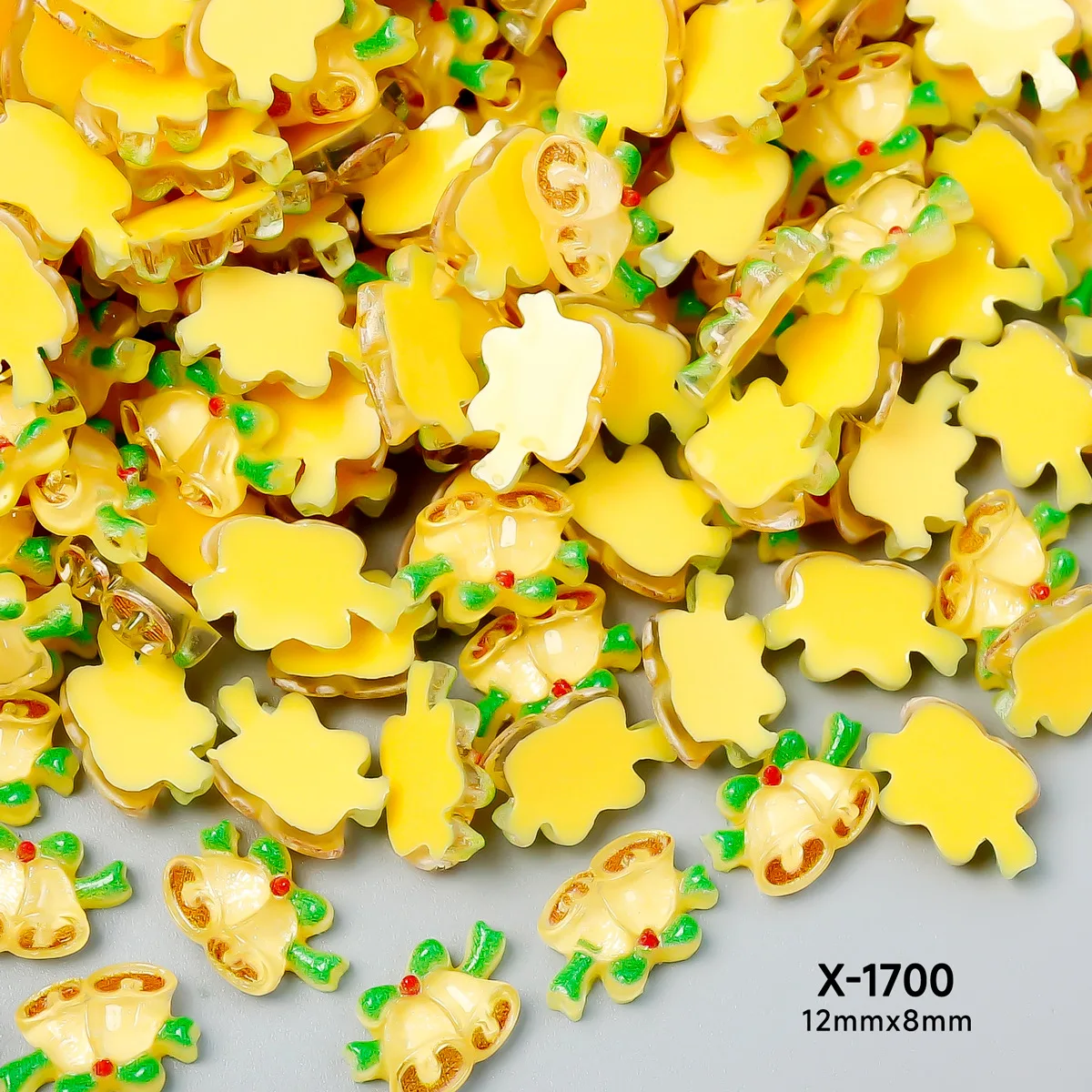 Christmas resin nail art accessories cartoon Christmas tree snowman reindeer socks candy DIY handmade nail decorations