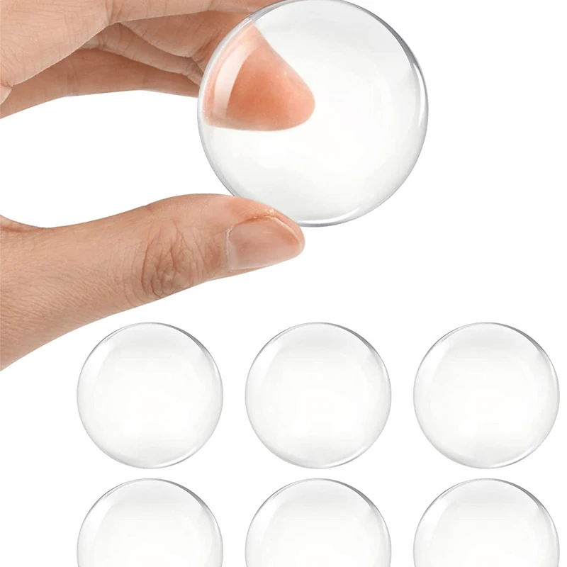 Portable Travel Security Door Stopper Lock Self Adhesive Round Clear Wall Protector Child Door Stopper