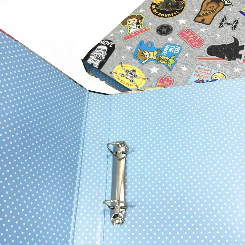 School Office Supply For Document Hardcover Cardboard Folder Paper Custom Logo Cartoon Folder