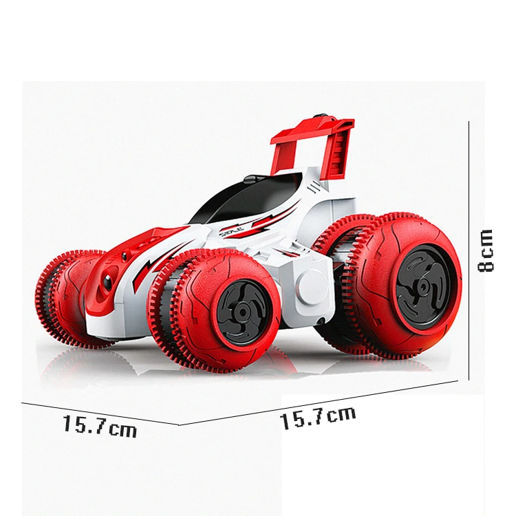2.4G 1:24 RC Rechargeable 4wd High Speed Stunt Car Remote Control Stunt Rotation Stunt Car For Kids